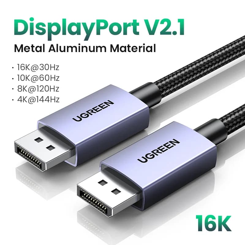 Cable de vídeo DisplayPort 8K