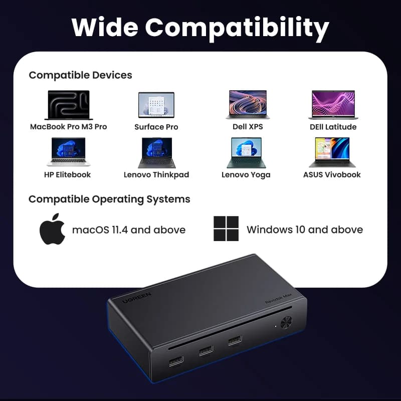 Estación de acoplamiento Thunderbolt 4 8 en 1 con salida 8K