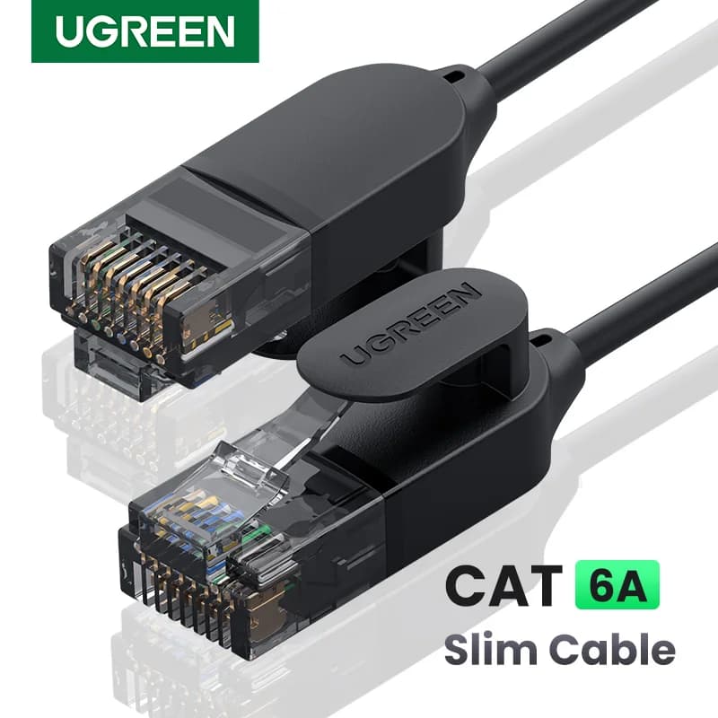 Cable Ethernet Cat 6a, Patch Cord de red 10Gbps