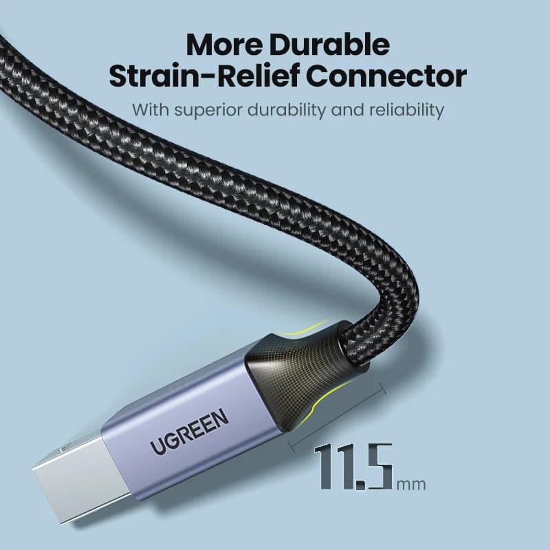 Cable de impresora USB-C a USB Tipo-B 2.0