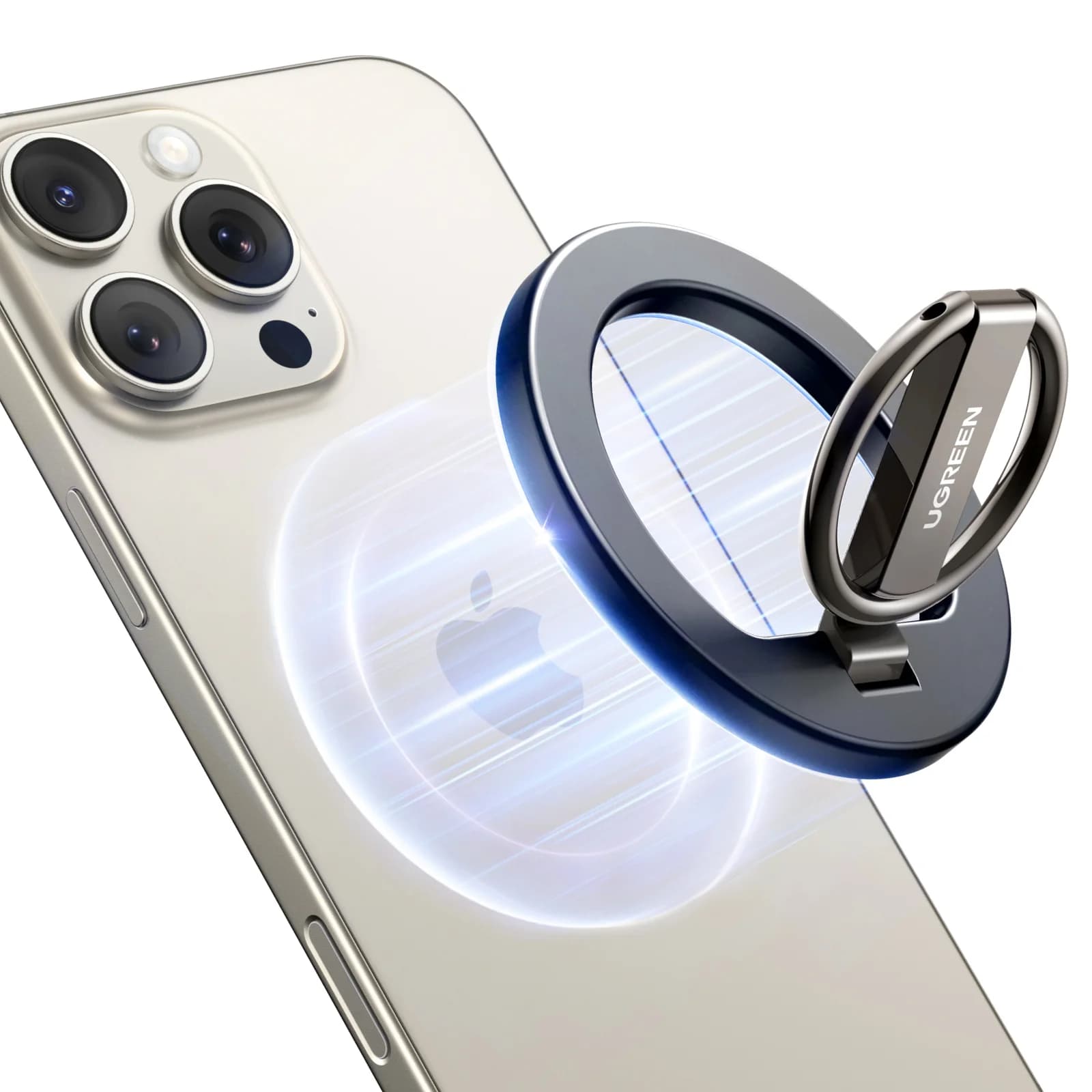 Anillo Magnético para Móvil, Soporte con Rotación 360°