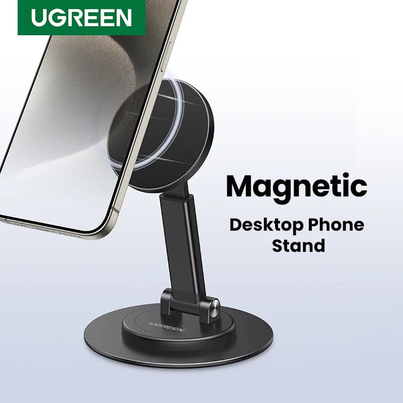 Soporte magnético de aluminio para móvil, rotación 360°