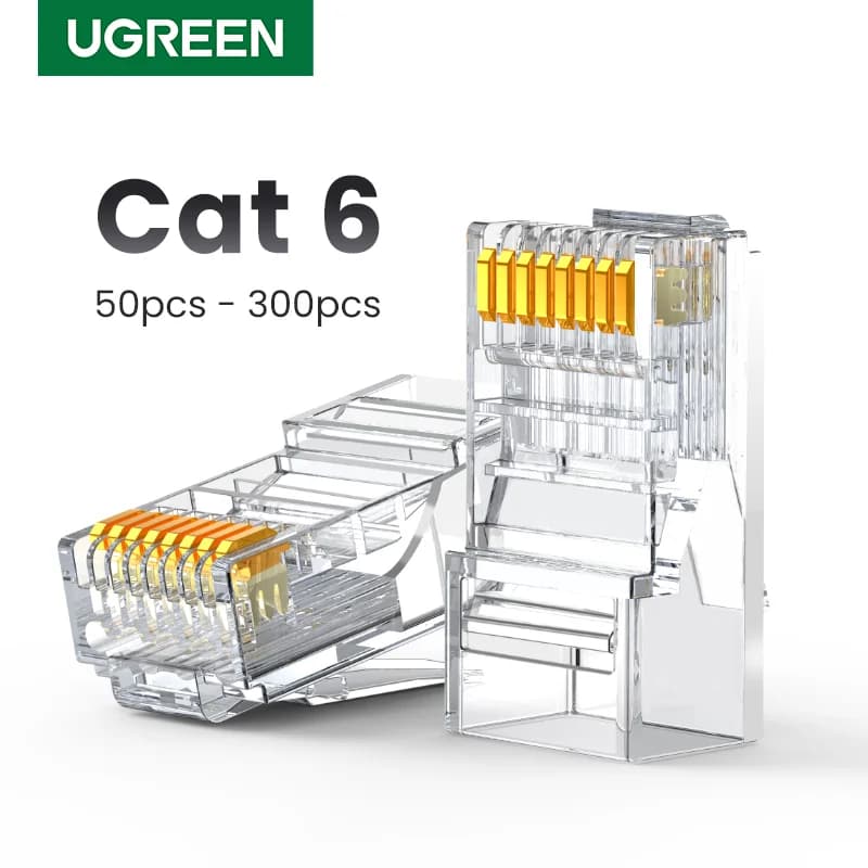 Conectores RJ45 de Red Ethernet Cat6