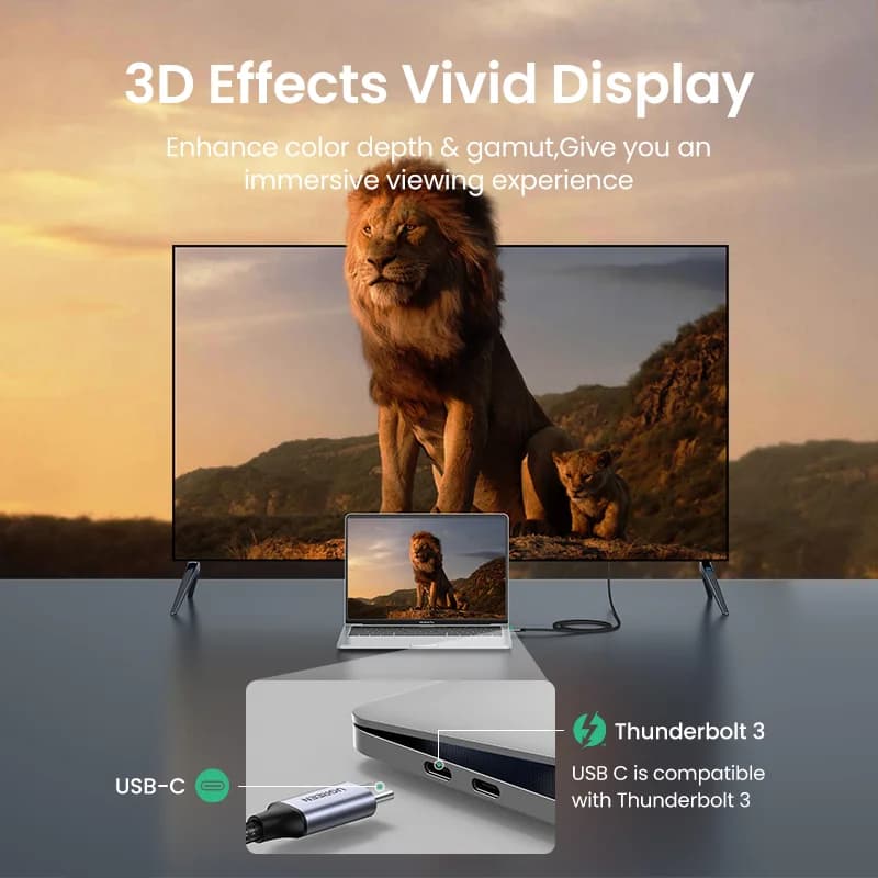 Cable USB-C a HDMI, Adaptador de vídeo 4K