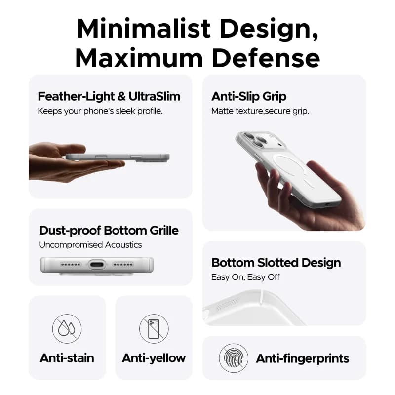 Funda magnética antigolpes para iPhone Pro Max