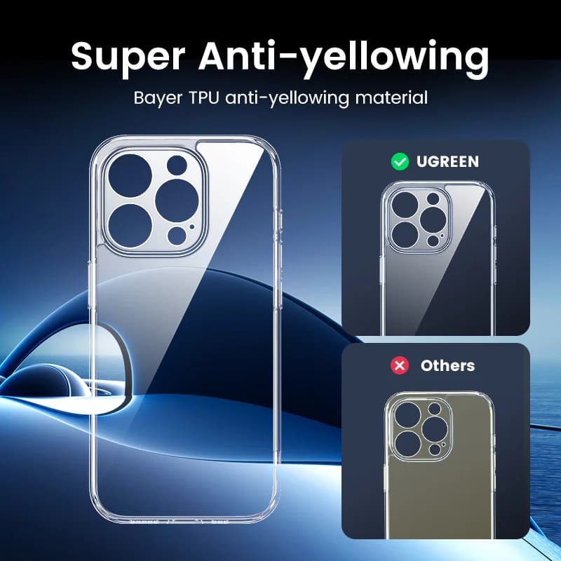 Funda antigolpes transparente para iPhone Pro Max