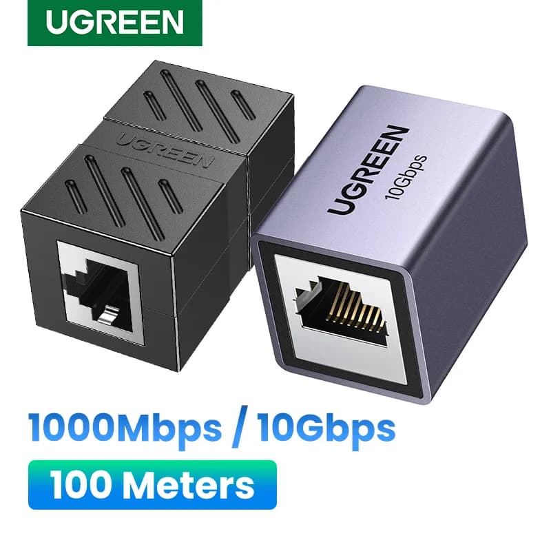 Adaptador acoplador RJ45 hembra a hembra Ethernet