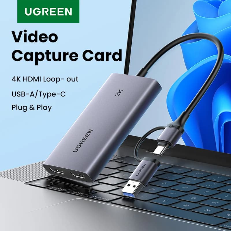 Tarjeta capturadora de vídeo HDMI a USB 4K