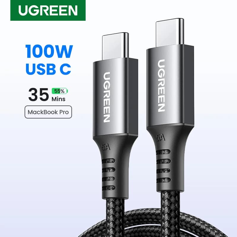 Cable de carga rápida PD 100W USB-C a USB-C