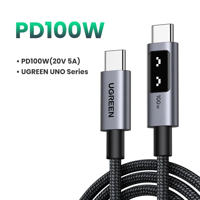 Cable USB-C a USB-C, 100W PD, 0.5-3m