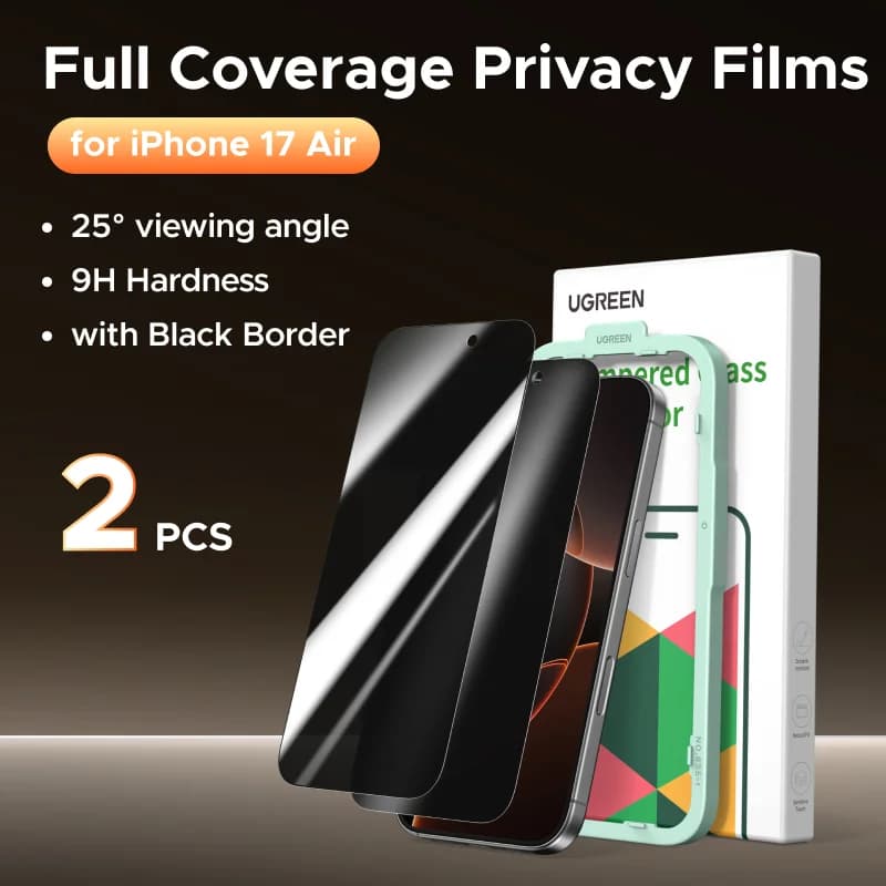 Protector de Pantalla de Vidrio Templado Privacidad, Pack de 2