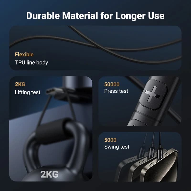 Auriculares con cable USB-C con jack de 3.5mm y micrófono
