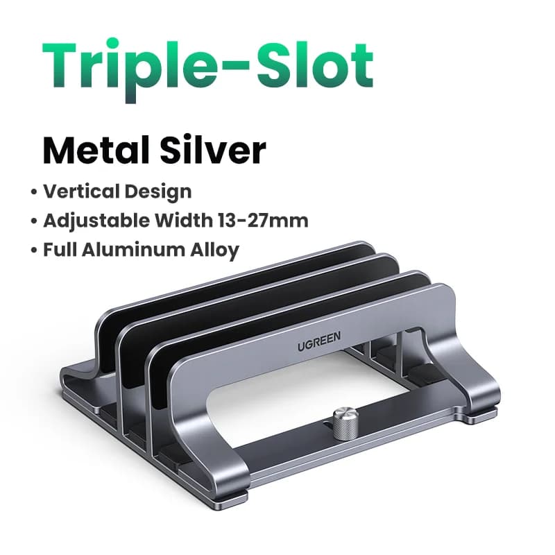 Soporte vertical plegable de aluminio para portátil