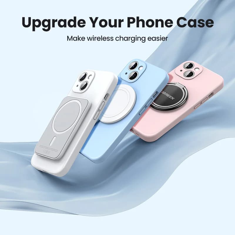 Adaptador de anillo magnético metálico para carga inalámbrica MagSafe