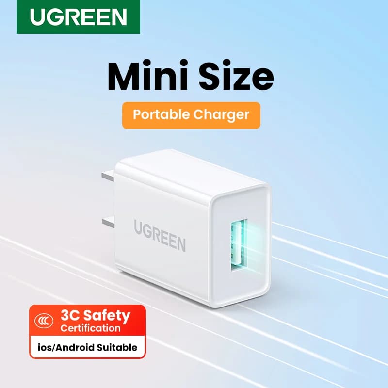 Cargador de pared USB 5V 1A para móviles