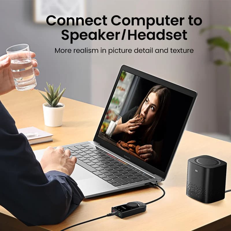 Tarjeta de sonido interfaz de audio USB externa