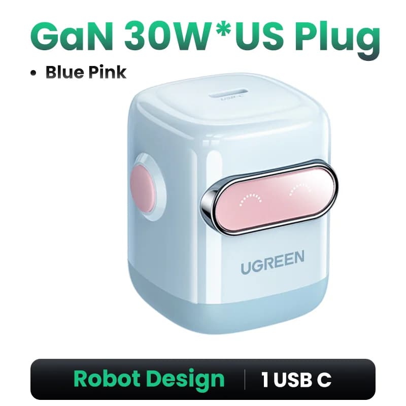 Cargador GaN USB-C PD de 65W, Enchufe EE. UU.