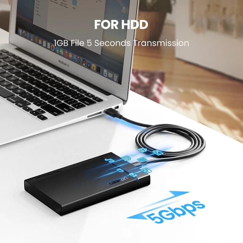 Cable de datos USB-C, 5Gbps USB 3.0, 3A