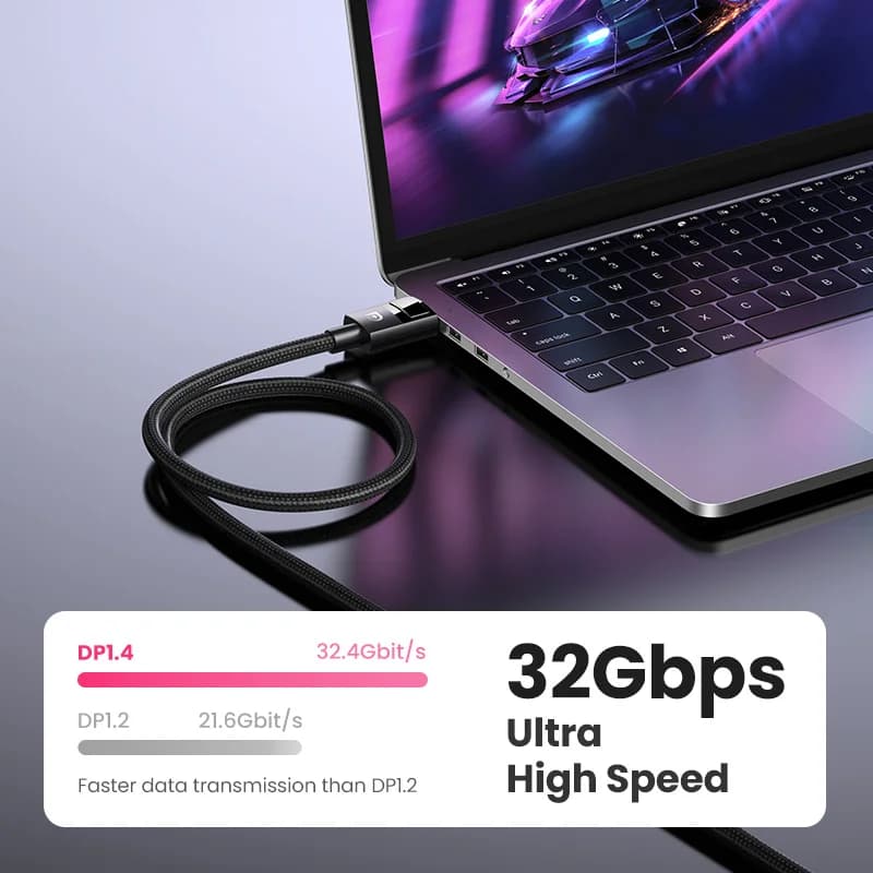 Cable DisplayPort 1.4, 8K/60Hz, 32.4Gbps