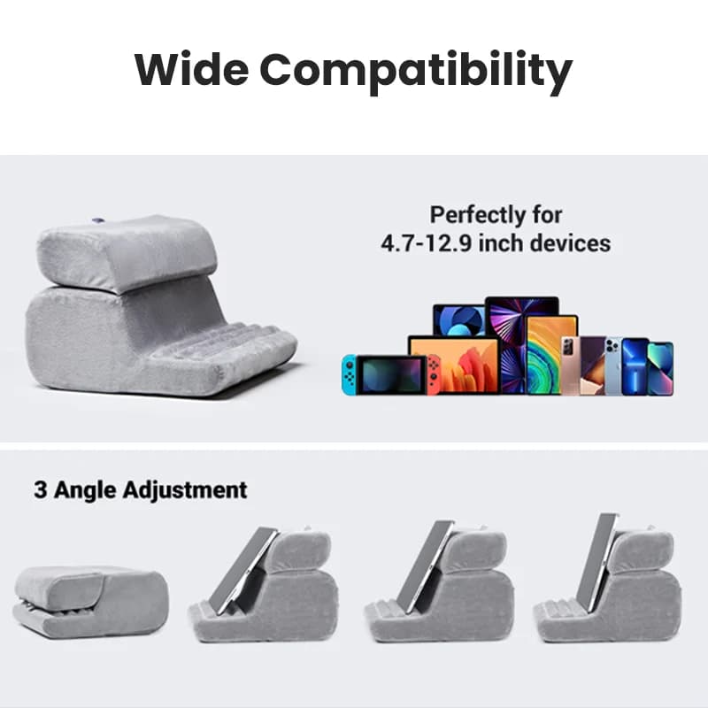 Soporte de Almohada Ajustable para Tablet y Móvil