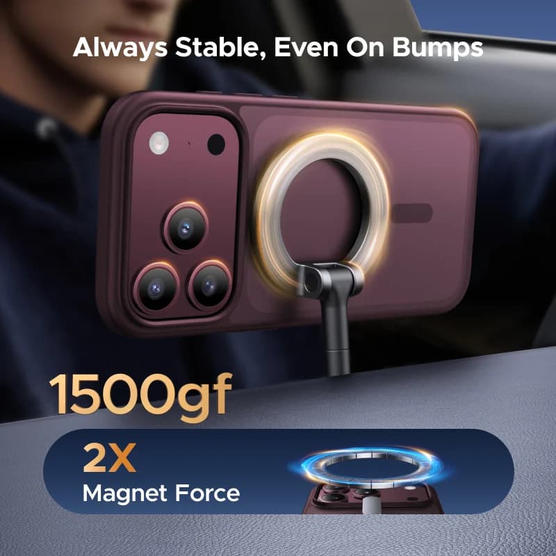 Funda de teléfono magnética antigolpes TPU