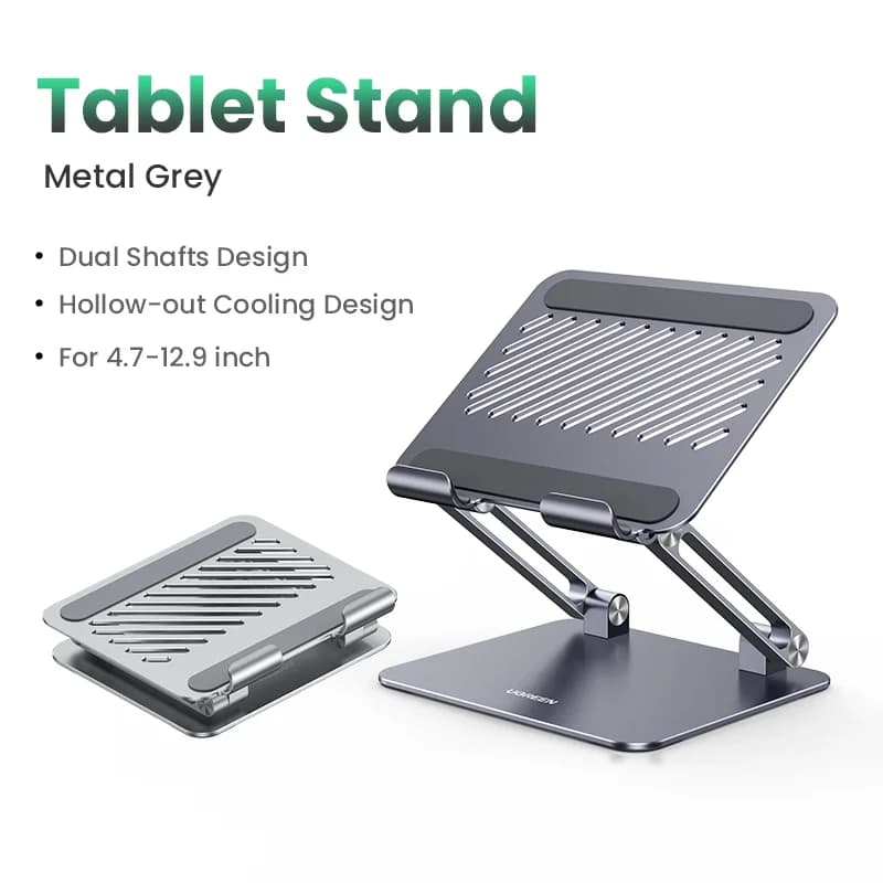 Soporte de aluminio para tablet y móvil