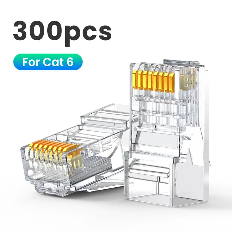 Conectores RJ45 de Red Ethernet Cat6