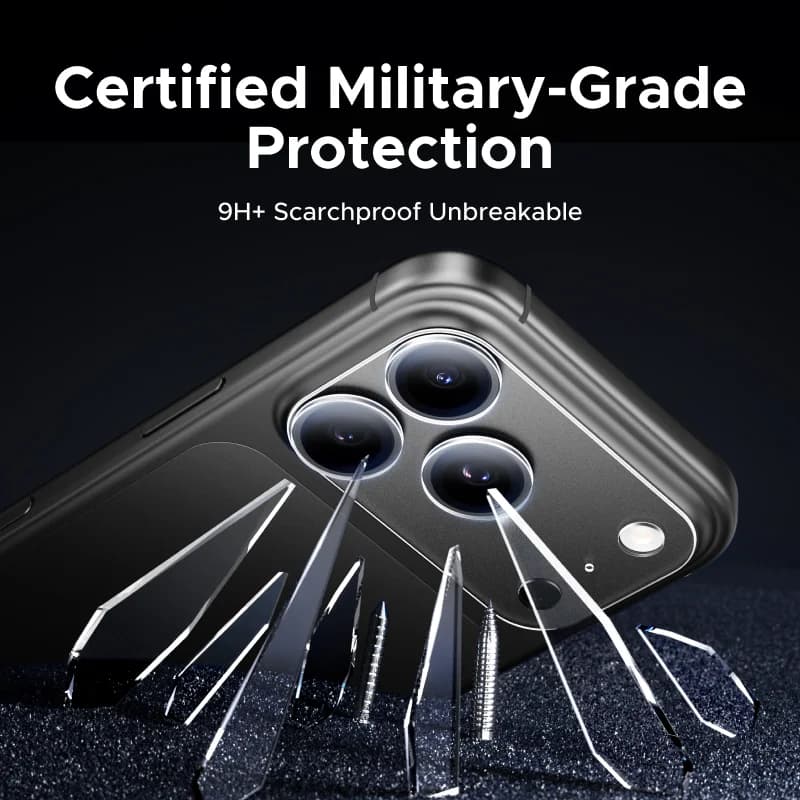 Protector de cristal para lente de cámara para iPhone 17 Pro Max