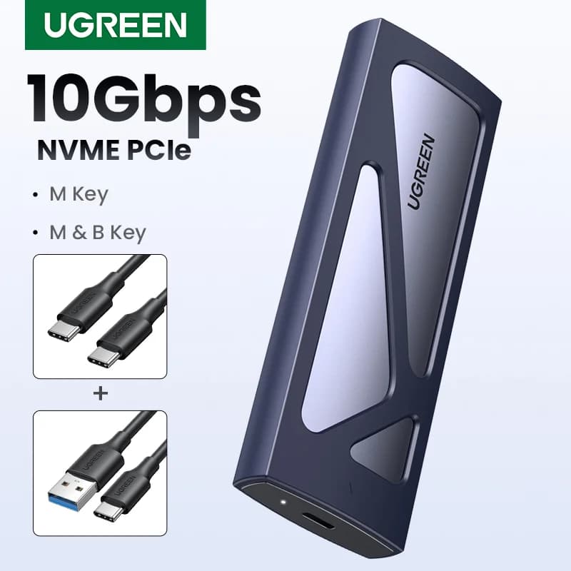 Carcasa SSD M.2 NVMe USB-C 5Gbps
