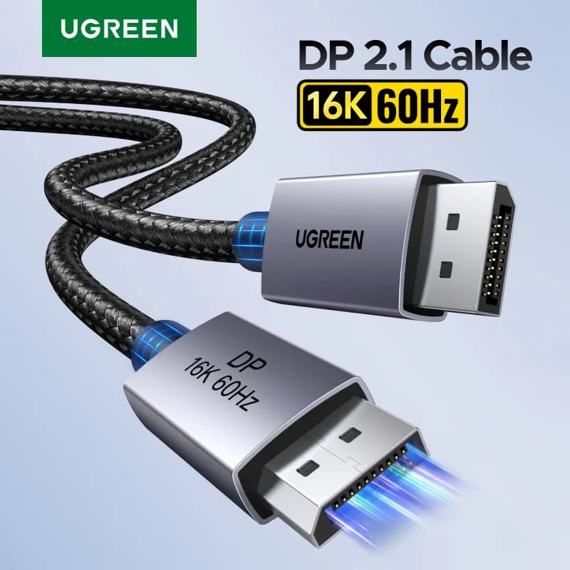 Cable DisplayPort 2.1, soporte de vídeo 8K 60Hz HDR