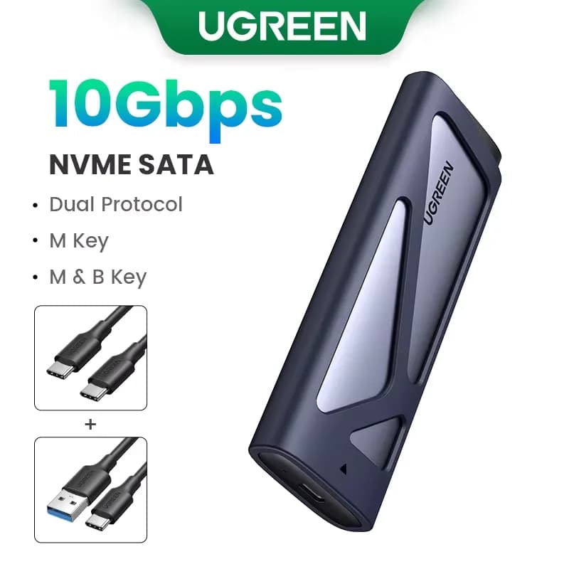 Carcasa SSD M.2 NVMe/SATA de doble protocolo