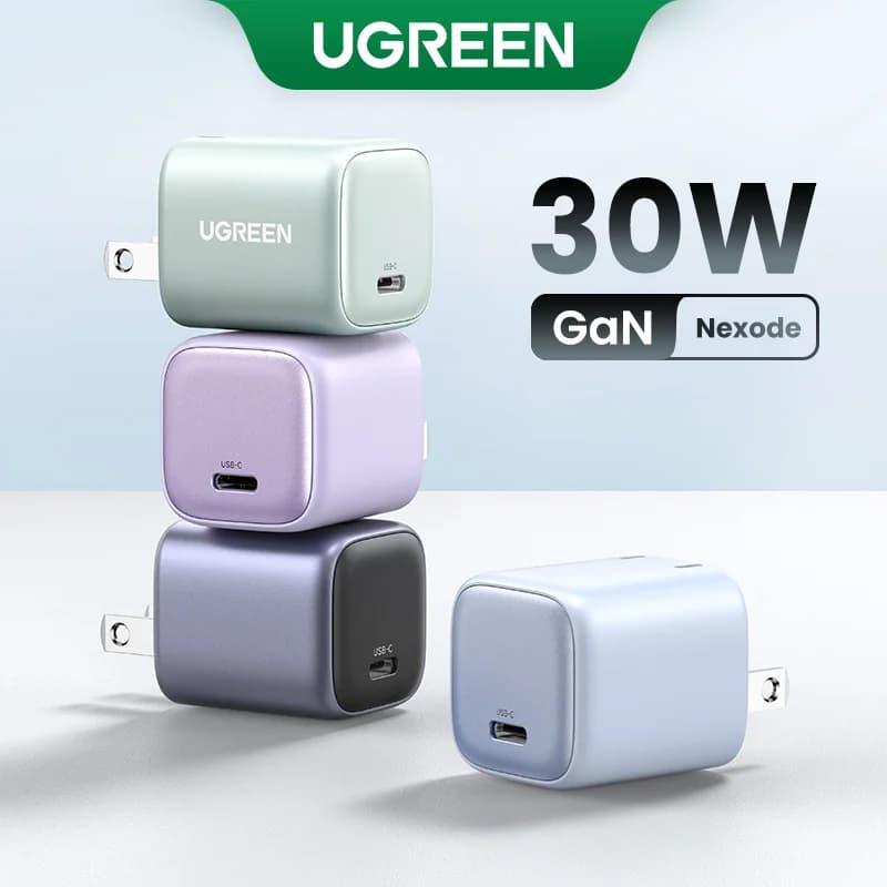 Cargador de pared USB-C rápido GaN de 30W