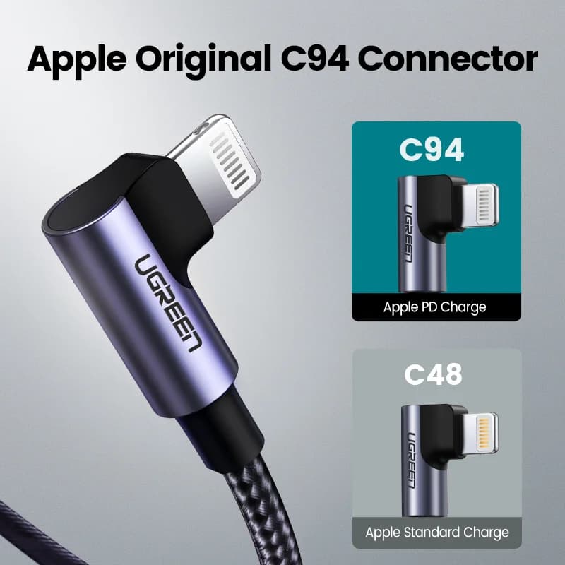 Cable USB-C a Lightning certificado MFi, PD 20W