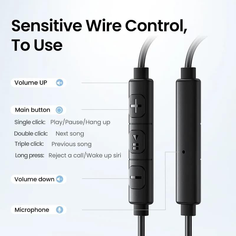 Auriculares cableados semiabiertos con jack 3.5mm y micrófono