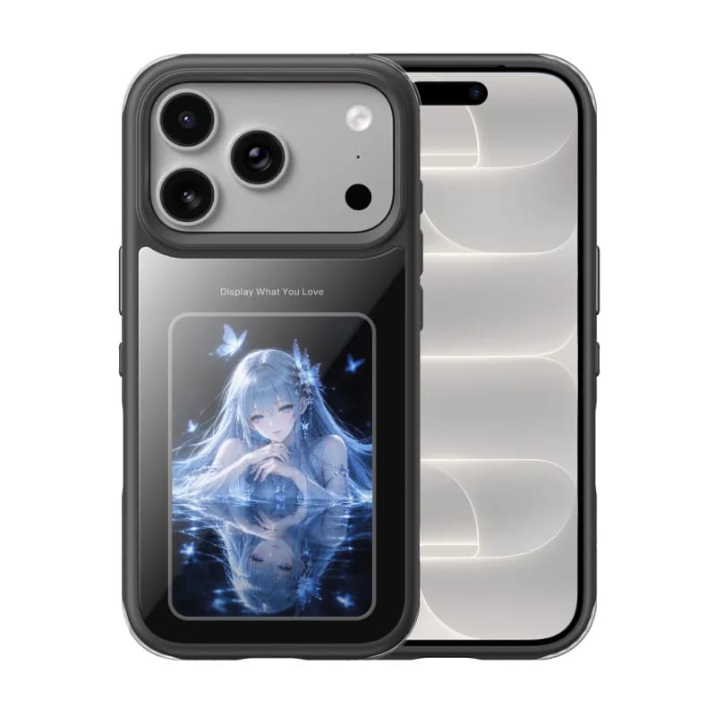 Funda magnética con pantalla E-Ink para iPhone Pro Max