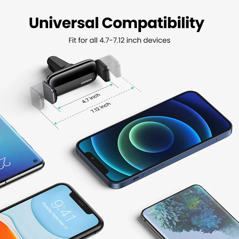 Soporte universal para teléfono en rejilla de ventilación de coche