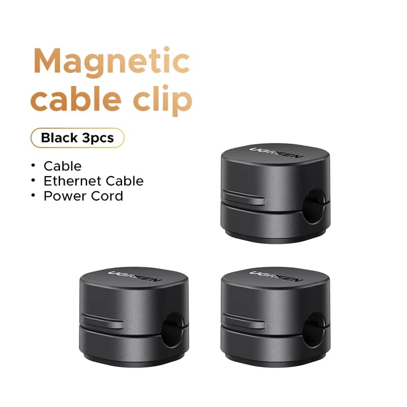 Clips organizadores de cables magnéticos para escritorio