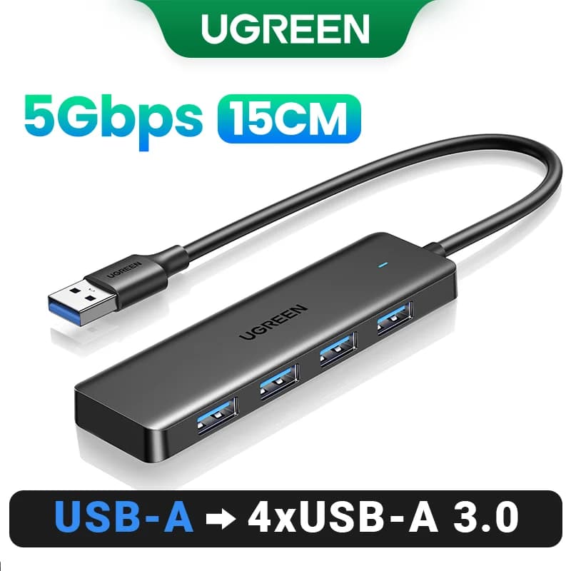 Hub USB 3.0 y USB-C de 4 puertos